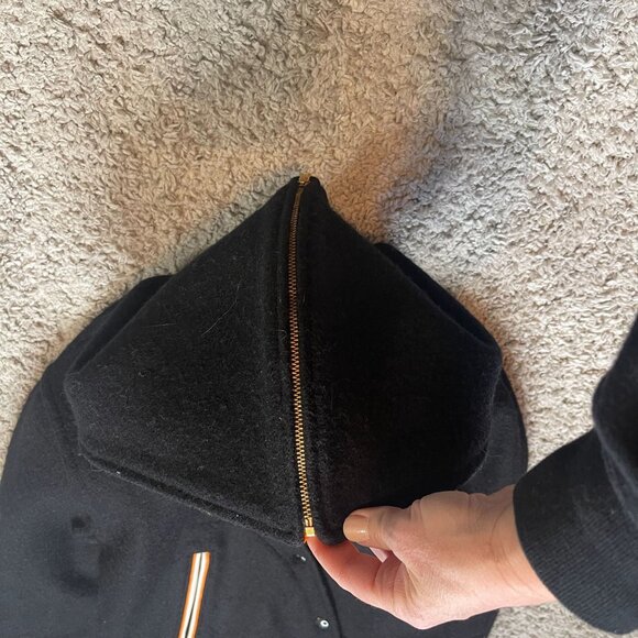 Vintage 80s Lasley Knitting Co Wool Lettermans Varsity Jacket Size 32 (XS) - Picture 5 of 8